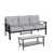 Gray Cushion/Black Frame