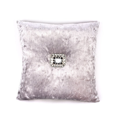 Silver Square Cushion
