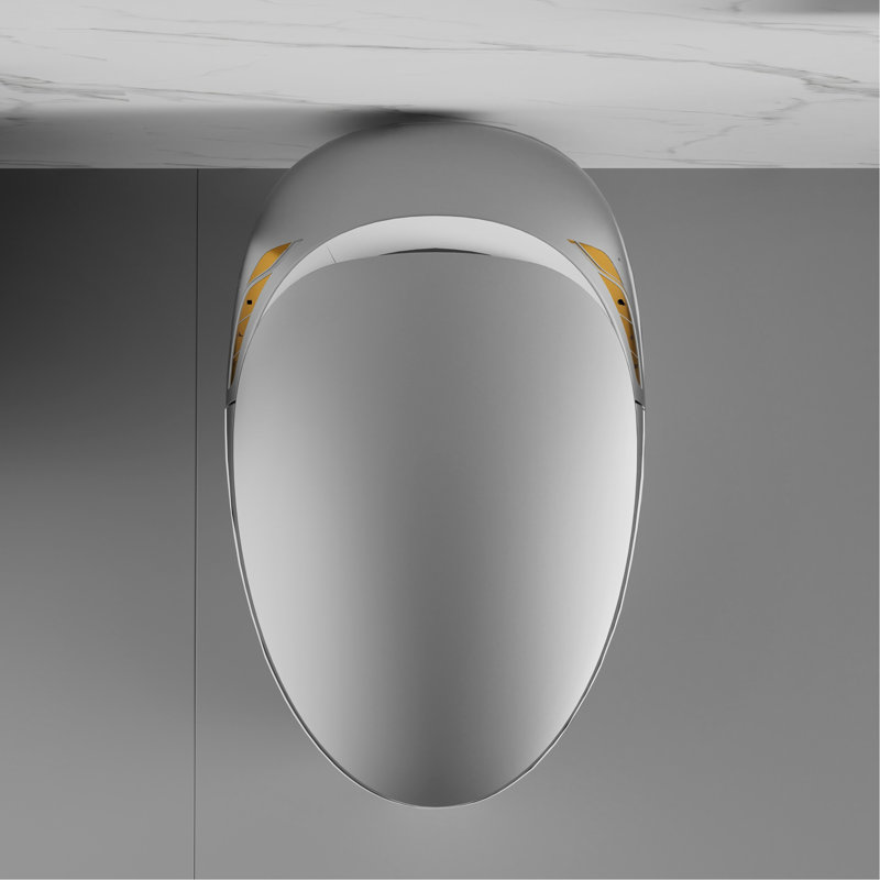 Unique Smart Toilet With Bidet Built In, Intelligent One Piece Toilet For Modern Bathroom, Auto Open/Close Seat, Foot Sensor, LED Display, Night Light, Warm Water & Dryer, Grey