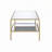 Mirrored & Gold Finish Coffee Table