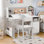 Bureau d'étude pour enfants avec chaise et bureau inclinable