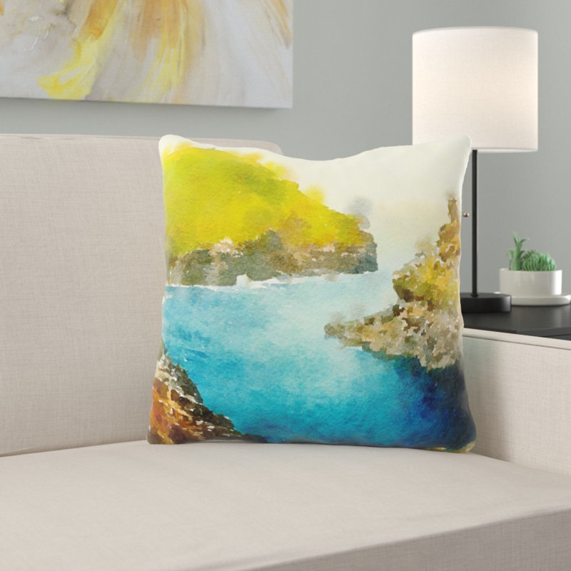 Housse de coussin Kapono, Microsuède, Intérieur