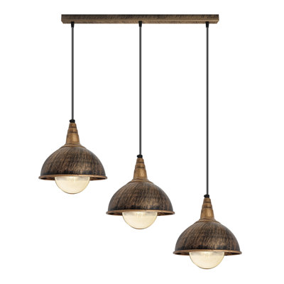 Kingstowne 3 - Light Brown Kitchen Island Pendant