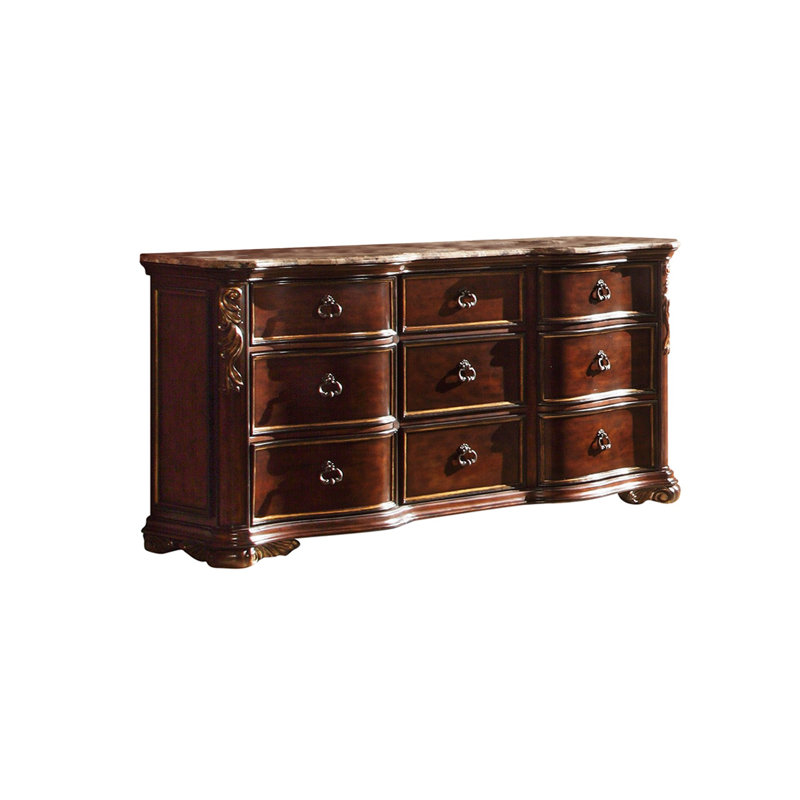 Faxon 9 - Drawer Dresser in Dark Walnut