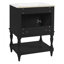 Meuble-lavabo moderne de luxe avec lavabo en céramique, armoire de salle de bain avec tablette ouverte et rangement fermé, 24 po-1087683234