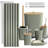 Complete 20 Piece Bathroom Accessory Set with Shower Curtain, Liner, and Hooks-109184882
