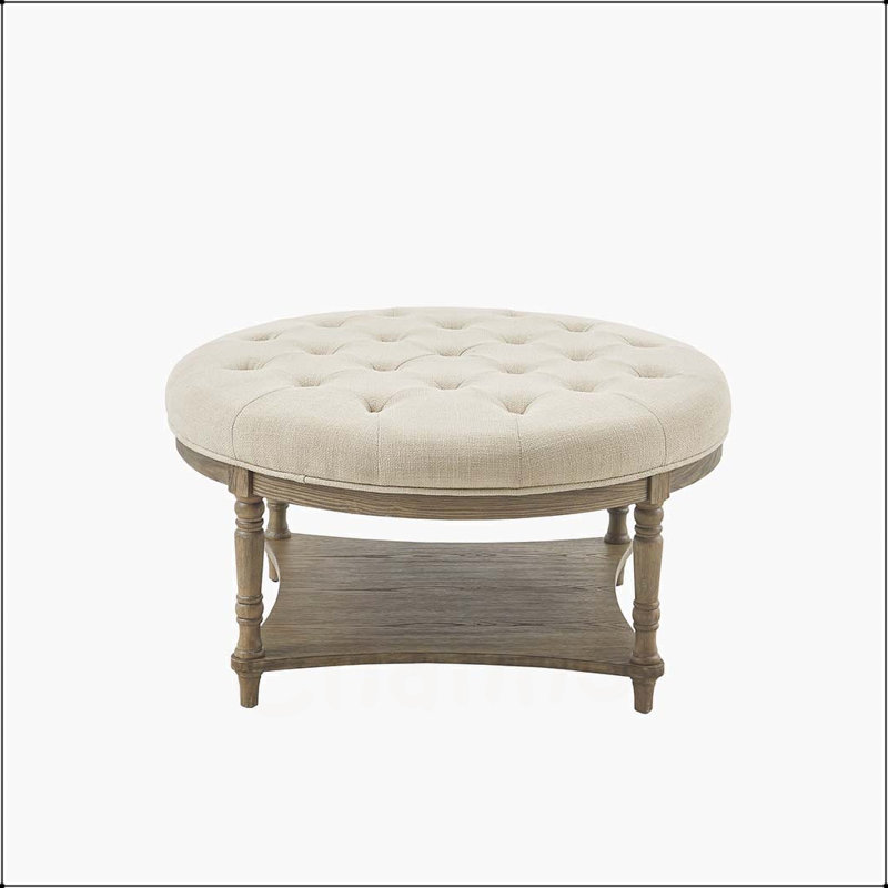 Repose-pieds rond, repose-pieds décoratif