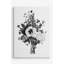 «Botanical Black and White III», reproduction d'impression sur toile tendue-26229424