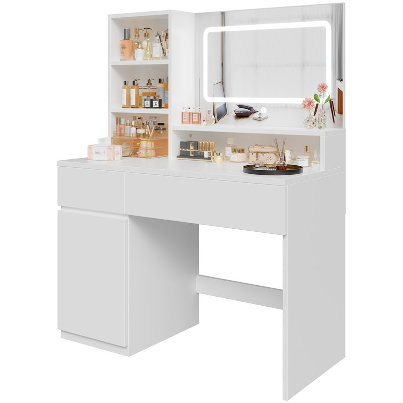 Rumiko Dressing Table with Mirror