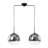 Dual-Light Hand-Blown Mirrored Glass Pendant