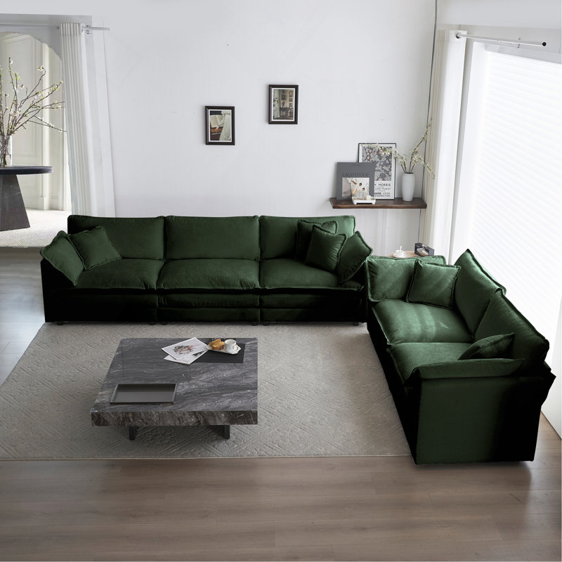 Ensemble de 2 canapés en chenille