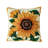 14"H Fall Hooked Sunflower Pillow