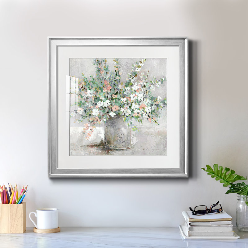 Farmhouse Retreat - Peinture encadrée, H 17,5 po x l 17,5 po x P 1,5 po, Encadrement argenté