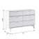 Yarber 6 Drawer Solid Wood Double Dresser