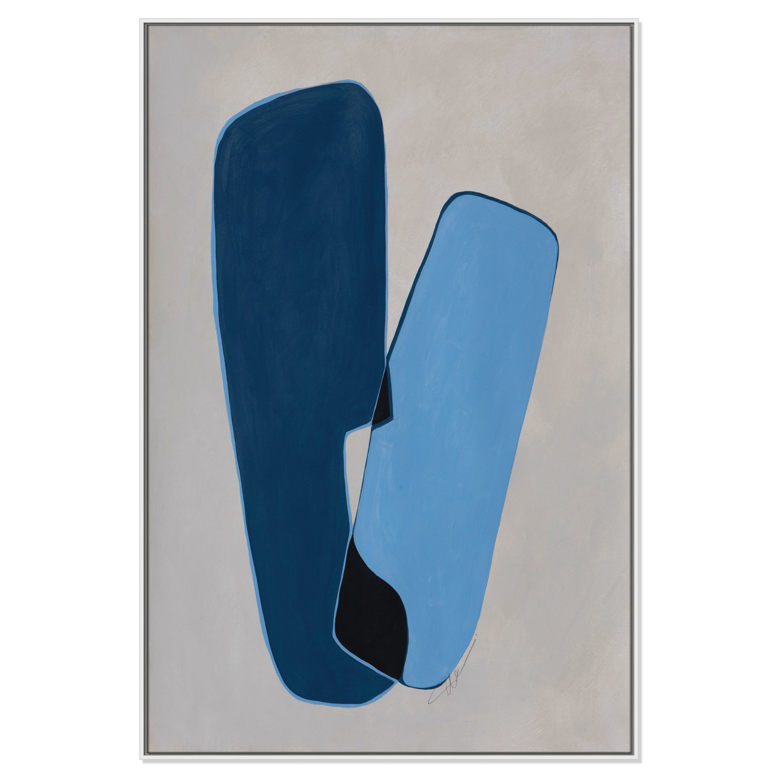 In Unity II by Filippo Ioco For Casa Fine Arts, 61.5" H x 41.5" W x 2" D, White Framed