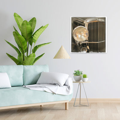 Vintage Old Sport Iii With Car Cars Art
