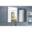 Miroir mural de salle de bain moderne 36 x 24 pouces avec cadre en aluminium