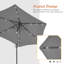 Parasol de marché éclairé 7 pi 6 po Acworth-619214083