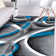 Arsenovic Abstract Turquoise/Gray Indoor Area Rug