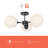 Nouveau Glass Semi Flush Mount-66310875