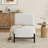 Modern Accent Chair With Solid Wood Base-2018834836