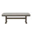 Banc de salle à manger rembourré rustique avec finition en bois riche, parfait pour les meubles de salle à manger confortables et élégants