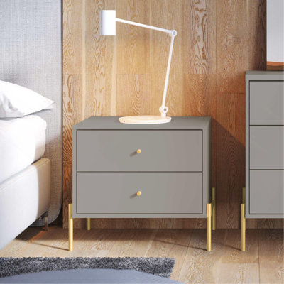Table de chevet gris sauge