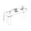 Bureau debout noir en bois manufacturé-2016140406
