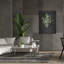 Art mural sur toile Epic Graffiti «Gentle Eucalyptus On Black» par Mercedes Lopez Charro-102451364