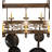 63" Long Neo 15 Light Pot Rack