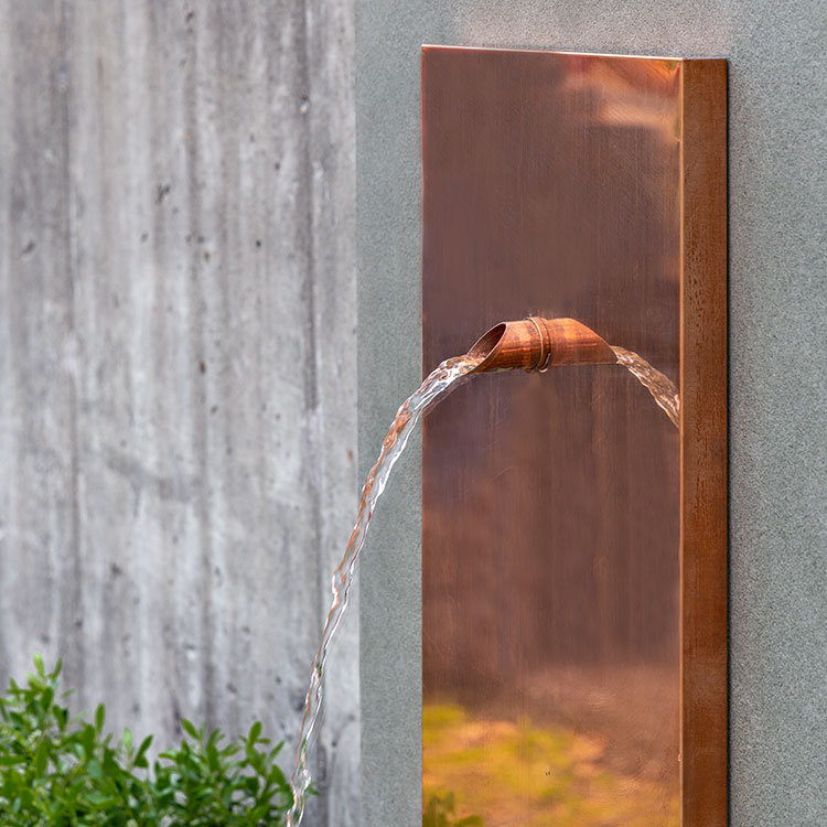 MC Series Hand Crafted Weather Resistant Floor Fountain, Alpine Stone