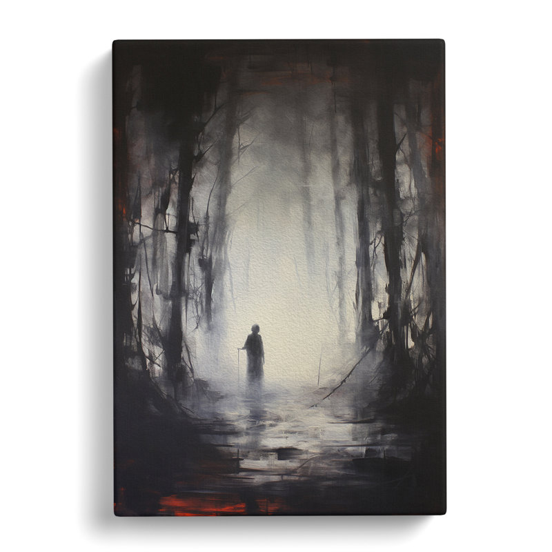 Forest Gestural - Wrapped Canvas, 50cm H x 35cm W x 3cm D