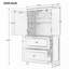 Armoire de rangement pour salle de bain avec tablette réglable-1893013675