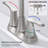 Bathroom faucet with 360 degree turn spout