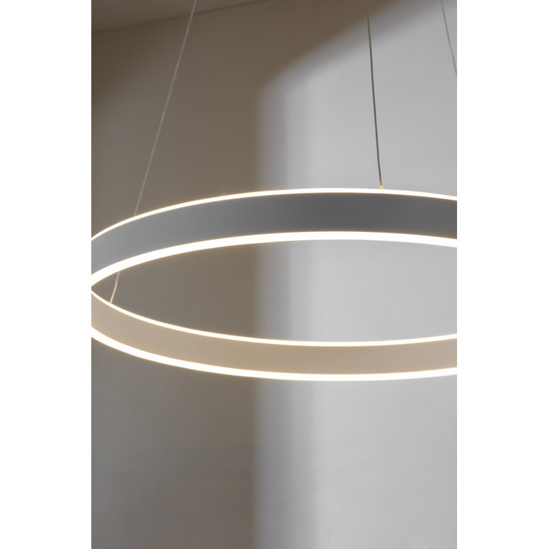 Delia 1 - Light LED Unique/Statement Pendant, Matt Nickel