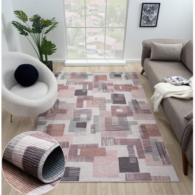 Bumbalough Rectangle 160 cm x 230 cm Abstract Indoor / Outdoor Area Rug