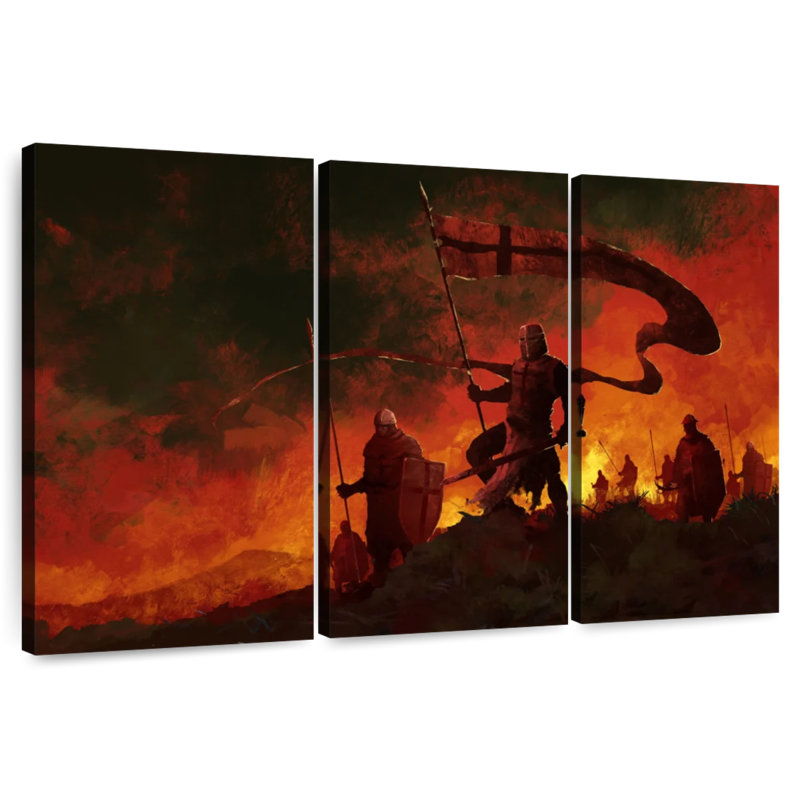 Keiri Medieval War, 14" H x 23" W