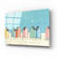 «Cabanas I Pastel» par Phyllis Adams, art mural en verre acrylique-2061439217