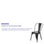 Commercial GradeMetal Indoor-Outdoor Stackable Chair-256719324