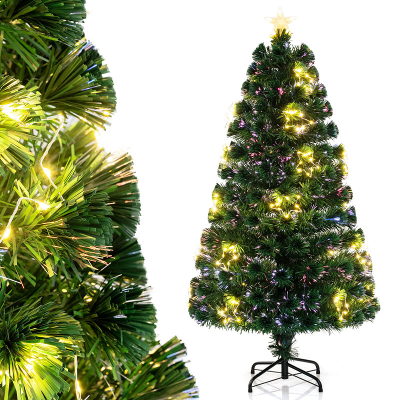 Arbre de Noël artificiel avec 270 branches et 509 lumières DEL blanc chaud, 5'