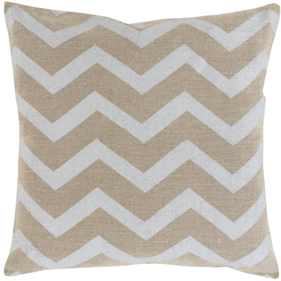 Coussin en lin estampé