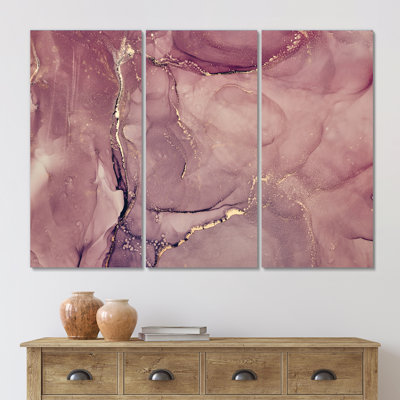 Reproduction d'art sur toile translucide et mauve translucide