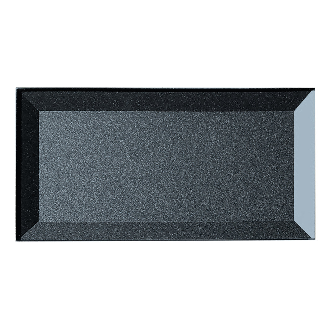 Secret Dimensions 3 in. x 6 in. Diamond Grade Glass Reverse Beveled Subway Decorative Kitchen & Bathroom Wall Tile Abolos 