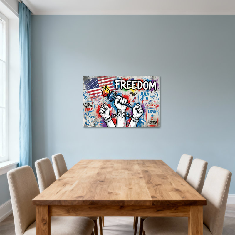 Fashion Fashion Liberty Justice Peace America Independance Unity Pride, H 28 po x l 40 po