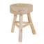 Tabouret de rangement d'appoint sans dossier en bois au design contemporain pour le salon - Repose-pieds compact et fonctionnel, solution d'assise décorative pour la maison-218729529