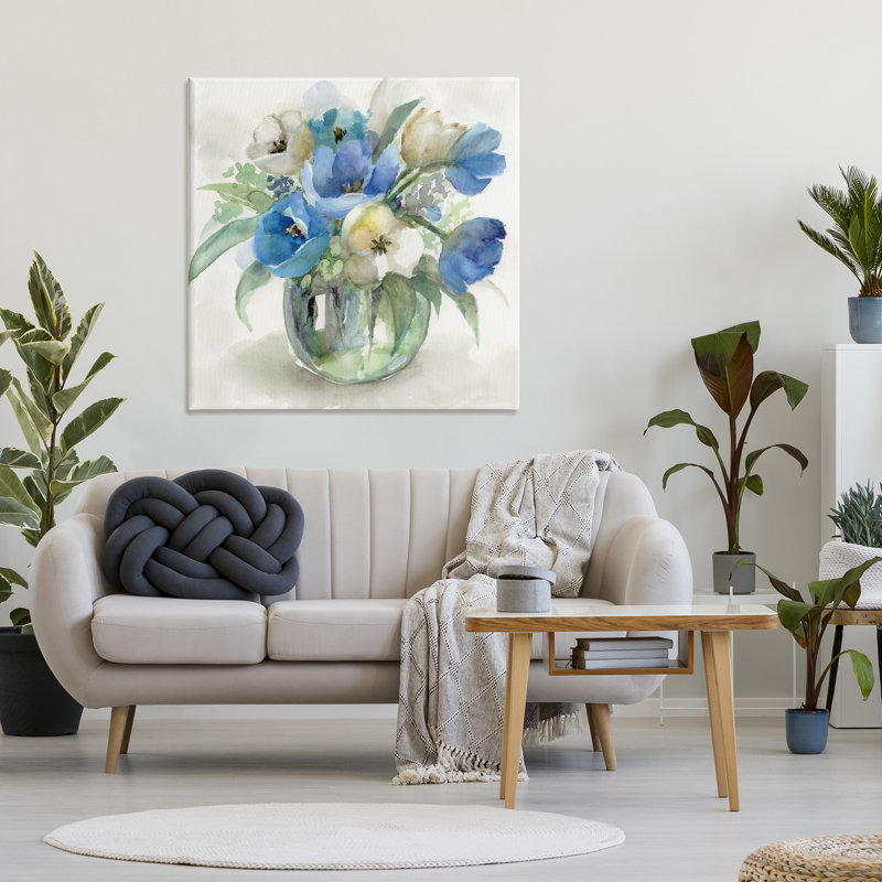 «Blue Tulip», par Nan, H 36 po x l 36 po