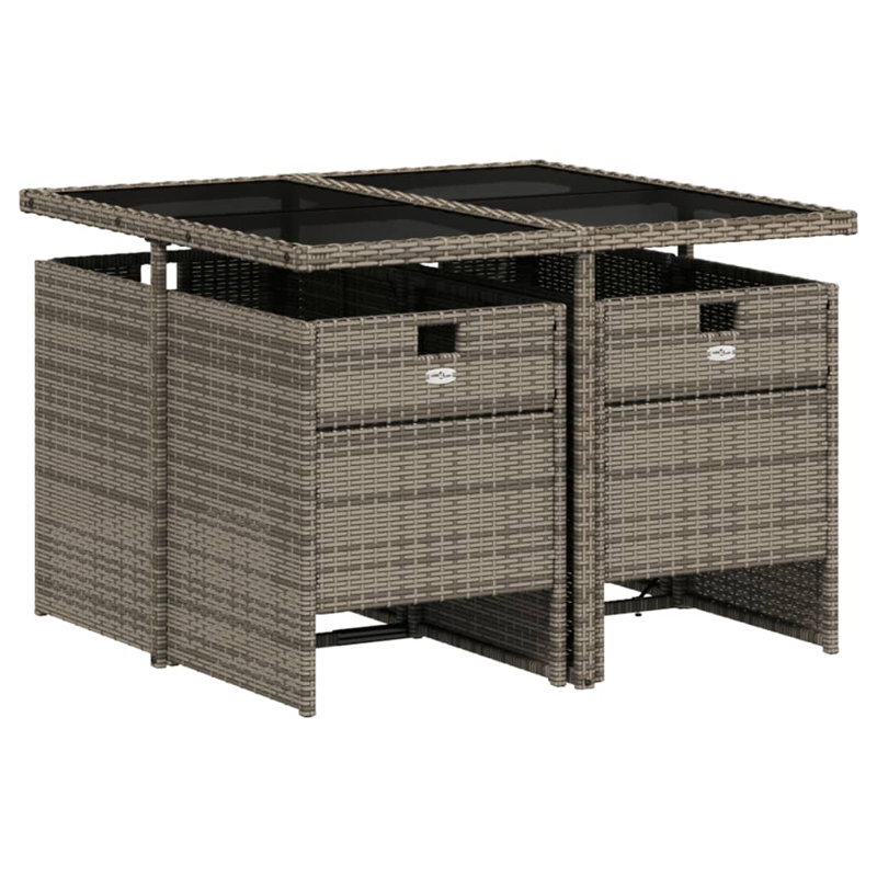 Ensemble repas avec coussins Hokku Designs, Gris, Gris, 4