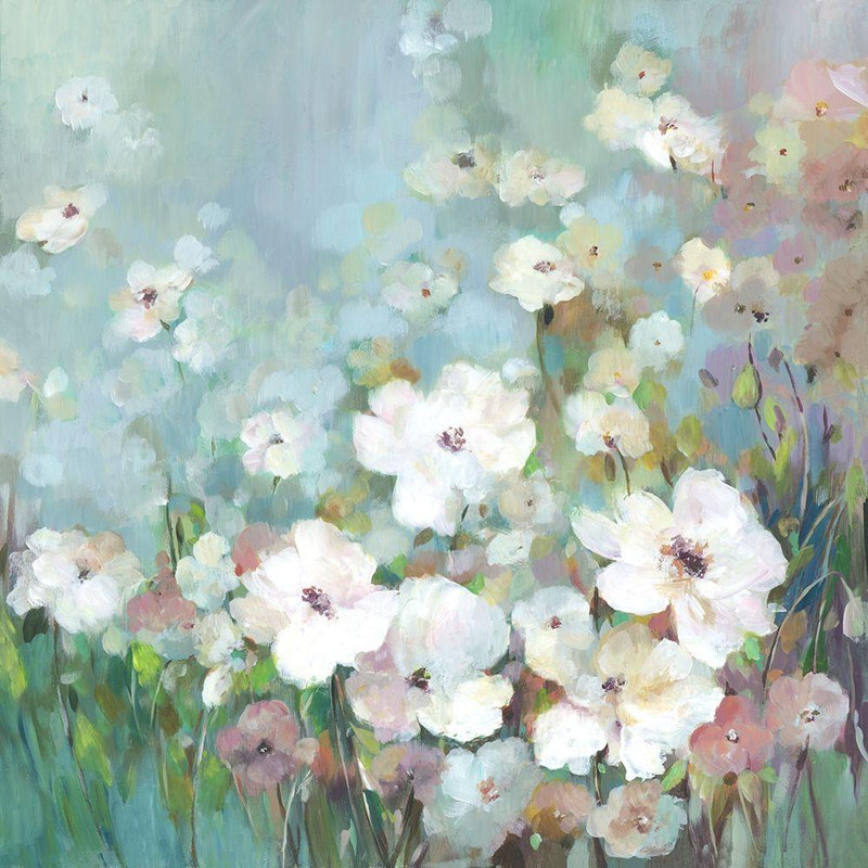Art sur toile tendue avec Lark Manor ™ Jensen, Asia: Field Flower Garden, H 28 po x l 28 po