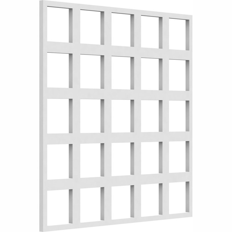 Panneaux muraux en bois Manchester, 3/8", H 15,375 po x l 15,375 po x P 0,375 po, PVC de qualité architecturale