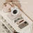 Cream-Coloured Plastic Shoe Rack With 8 Shelves, Movable Storage Cabinet For Home And Dorm